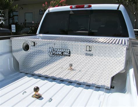 pickup truck bed metal box with gas tank|fuel box for diesel trucks.